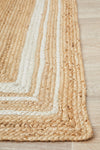 Savannah Natural White Border Rug | Jute Natural Fibre Rugs Belrose | Rugs N Timber