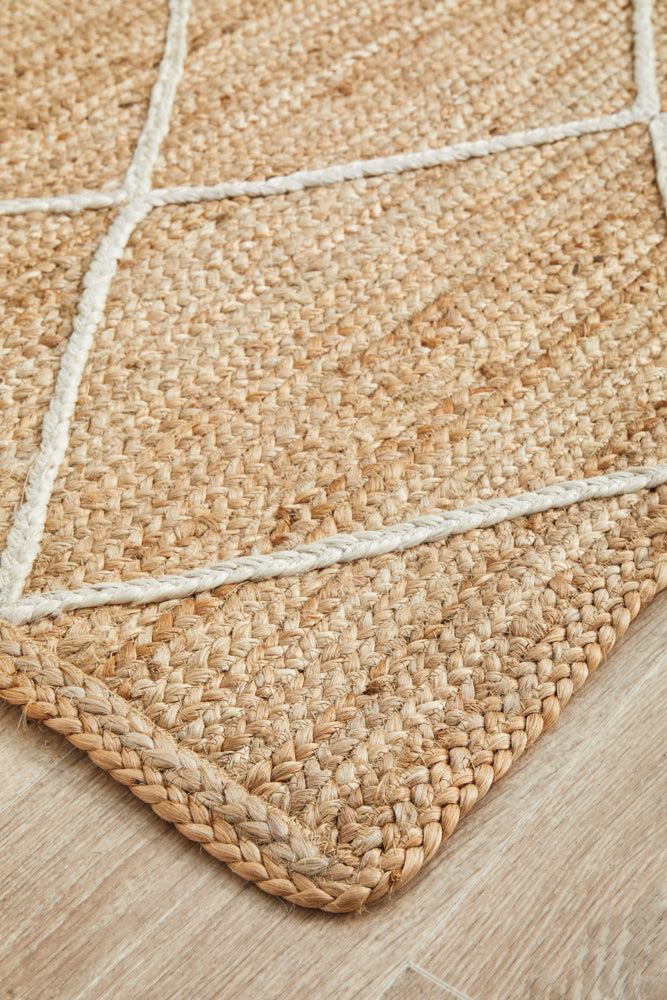 Savannah Border Runner | Jute Natural Fibre Rugs Belrose | Rugs N Timber