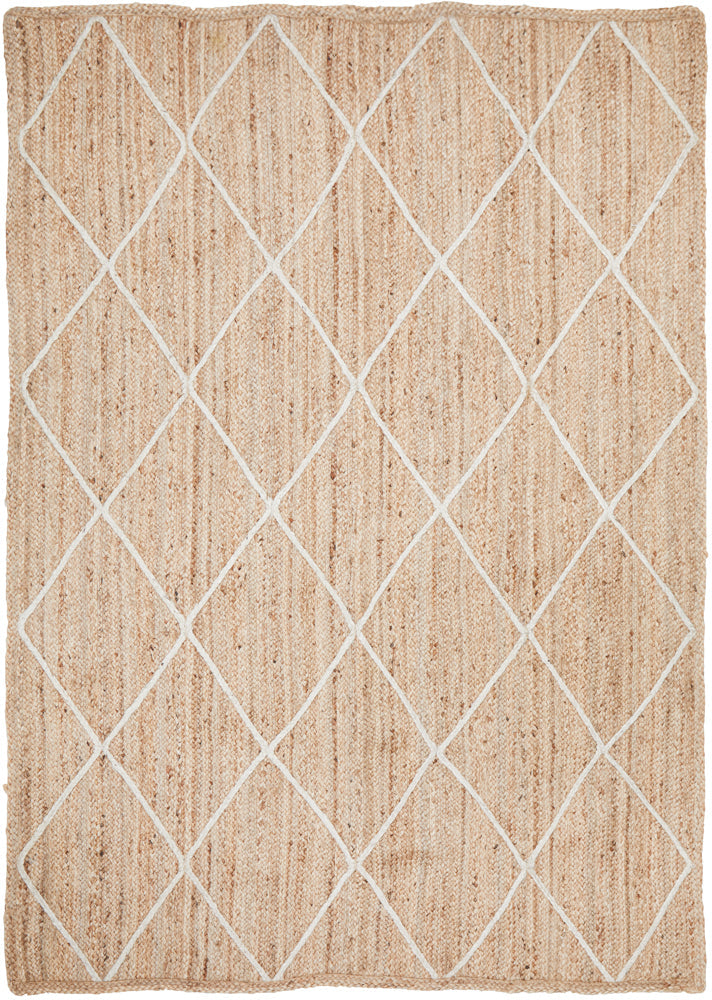 Savannah Diamonds Rug | Jute Natural Fibre Rugs Belrose | Rugs N Timber