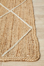 Savannah Diamonds Rug | Jute Natural Fibre Rugs Belrose | Rugs N Timber