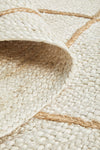 Savannah White Diamonds Runner | Jute Natural Fibre Rugs Belrose | Rugs N Timber