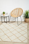 Savannah White Diamonds Rug | Jute Natural Fibre Rugs Belrose | Rugs N Timber