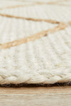 Savannah White Diamonds Rug | Jute Natural Fibre Rugs Belrose | Rugs N Timber