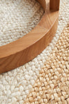 Savannah White Natural Border Runner | Jute Natural Fibre Rugs Belrose | Rugs N Timber