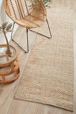 Savannah Harlequin Runner | Jute Natural Fibre Rugs Belrose | Rugs N Timber