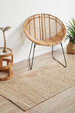 Savannah Harlequin Runner | Jute Natural Fibre Rugs Belrose | Rugs N Timber