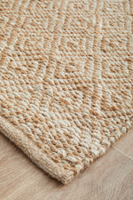 Savannah Harlequin Runner | Jute Natural Fibre Rugs Belrose | Rugs N Timber
