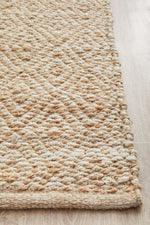 Savannah Harlequin Runner | Jute Natural Fibre Rugs Belrose | Rugs N Timber