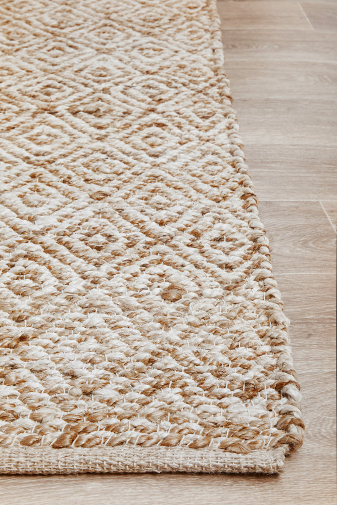 Savannah Harlequin Rug | Jute Natural Fibre Rugs Belrose | Rugs N Timber