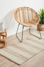 Savannah Stripes Runner | Jute Natural Fibre Rugs Belrose | Rugs N Timber