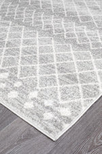 Ariana Silver Moroc Tribal Rug