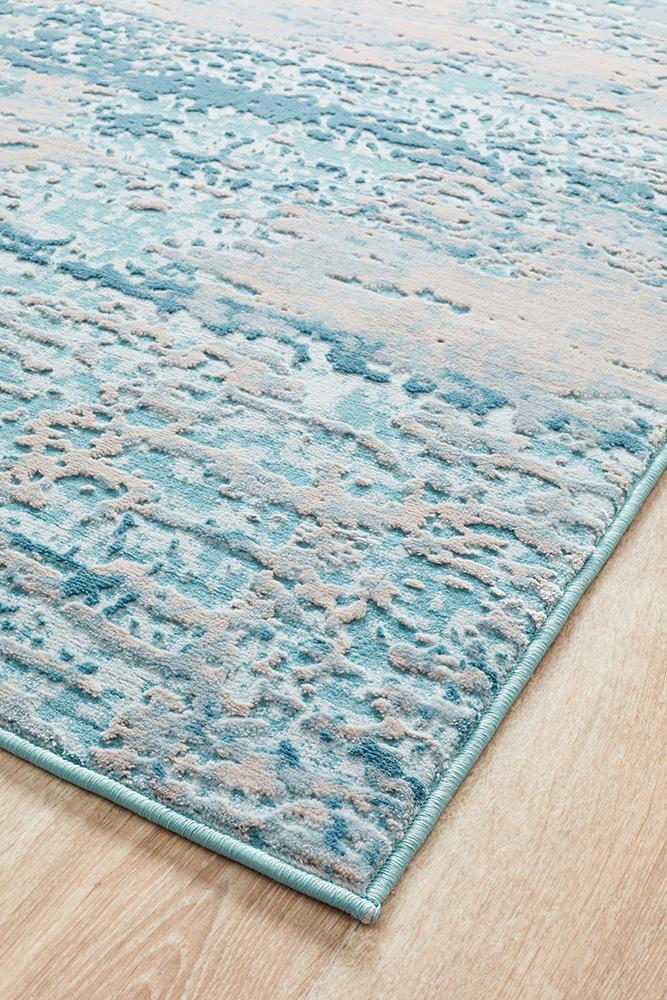 Edith Blue Abstract Rug | Modern Rugs Belrose | Rugs N Timber