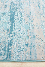 Edith Blue Abstract Runner | Modern Runners Belrose | Rugs N Timber