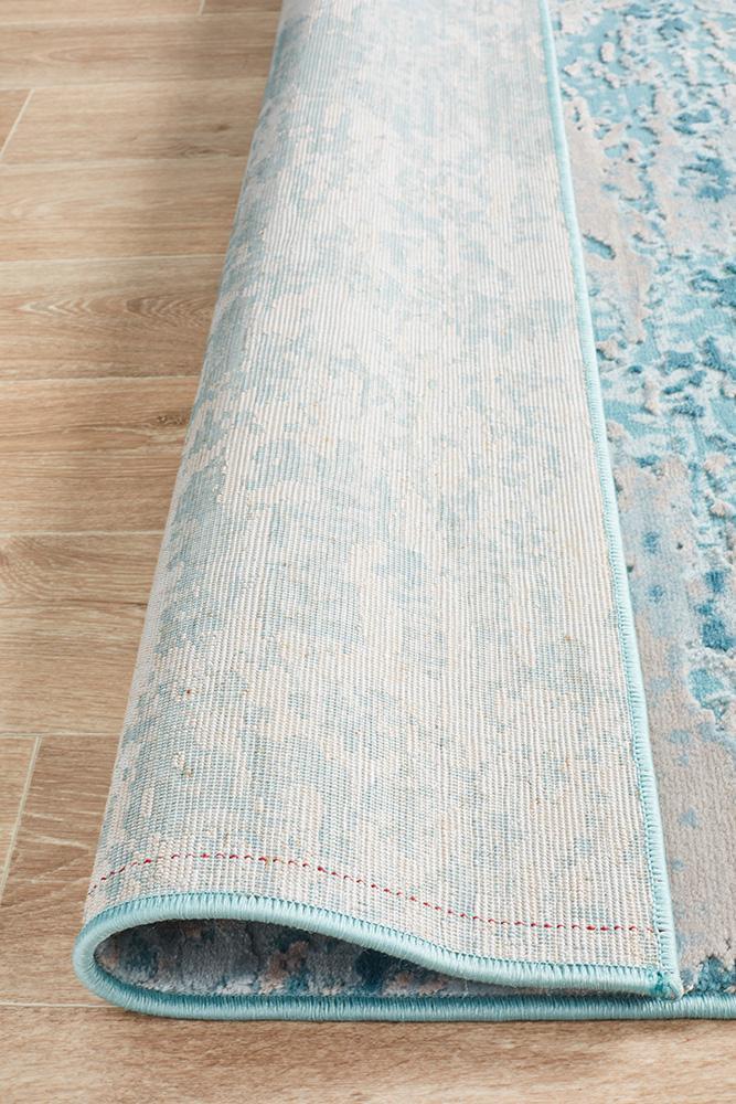 Edith Blue Abstract Runner | Modern Runners Belrose | Rugs N Timber