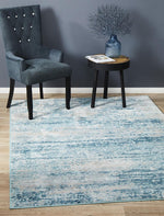 Edith Blue Abstract Rug | Modern Rugs Belrose | Rugs N Timber