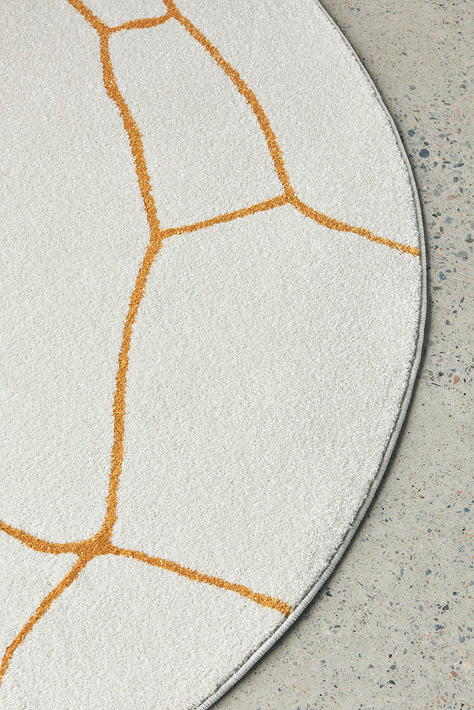 Zara Gold Fes Rug | Round Rugs Belrose | Rugs N Timber