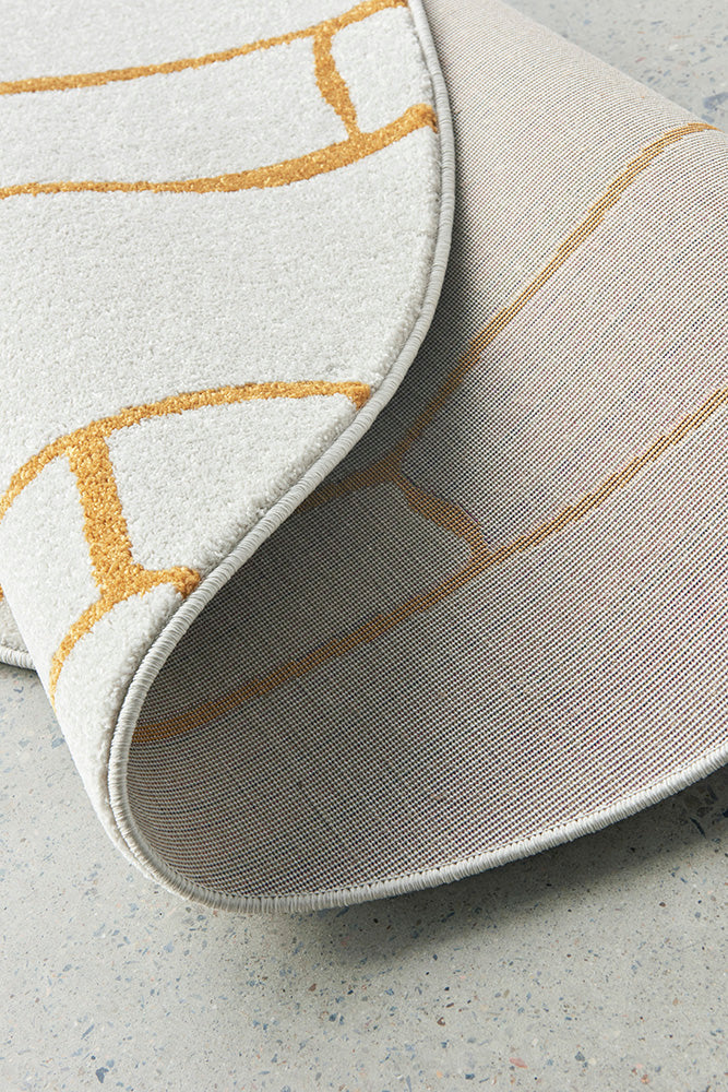 Zara Gold Fes Rug | Round Rugs Belrose | Rugs N Timber