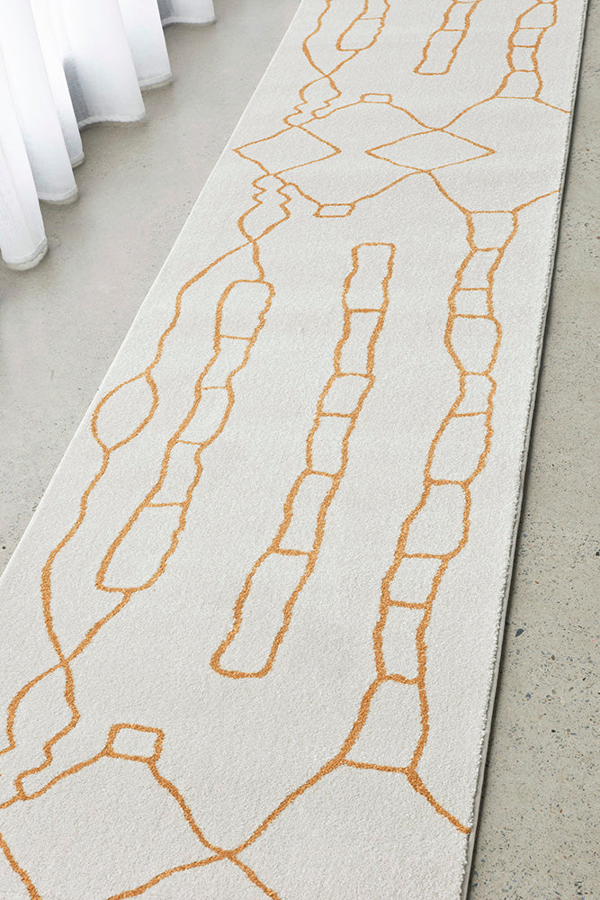 Zara Gold Fes Runner | Hall Runners Rugs Belrose | Rugs N Timber
