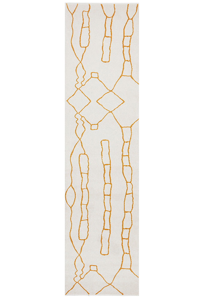 Zara Gold Fes Runner | Hall Runners Rugs Belrose | Rugs N Timber