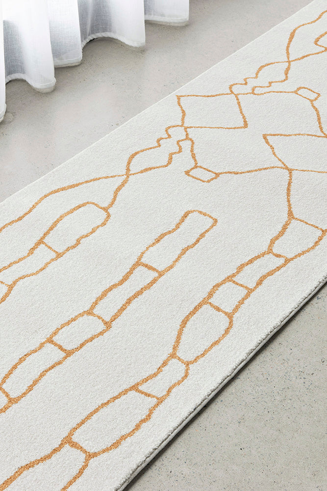 Zara Gold Fes Runner | Hall Runners Rugs Belrose | Rugs N Timber
