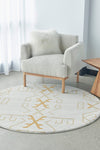 Zara Gold Atlas Rug | Round Rugs Belrose | Rugs N Timber