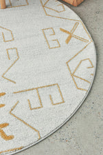 Zara Gold Atlas Rug | Round Rugs Belrose | Rugs N Timber