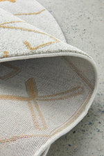 Zara Gold Atlas Rug | Round Rugs Belrose | Rugs N Timber
