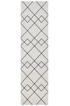 Zara Ivory Diamonds Runner | Hall Runners Rugs Belrose | Rugs N Timber