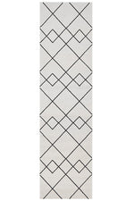 Zara Ivory Diamonds Runner | Hall Runners Rugs Belrose | Rugs N Timber