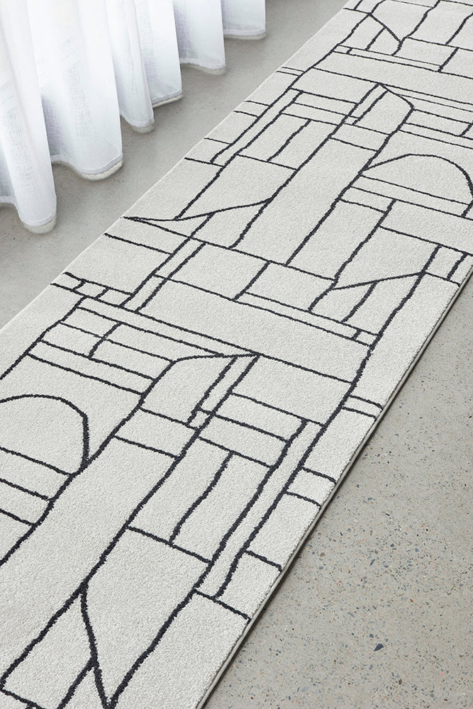 Zara Ivory Chaos Runner | Hall Runners Rugs Belrose | Rugs N Timber