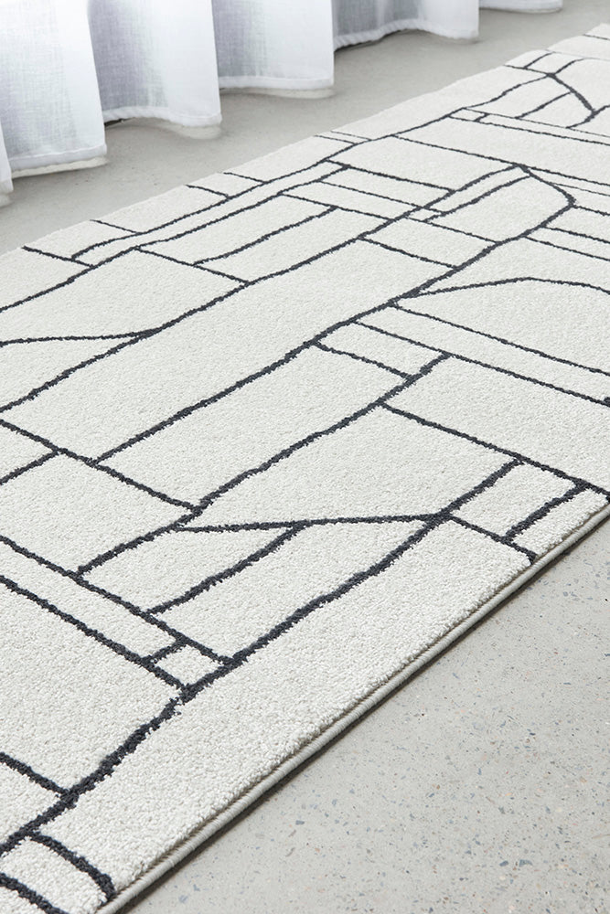 Zara Ivory Chaos Runner | Hall Runners Rugs Belrose | Rugs N Timber