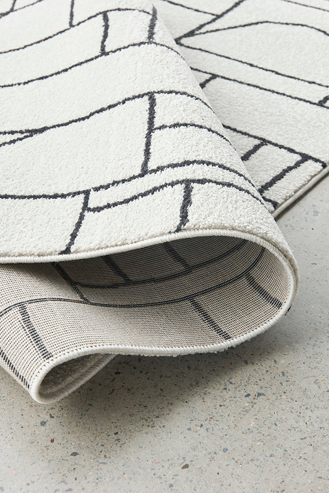 Zara Ivory Chaos Runner | Hall Runners Rugs Belrose | Rugs N Timber