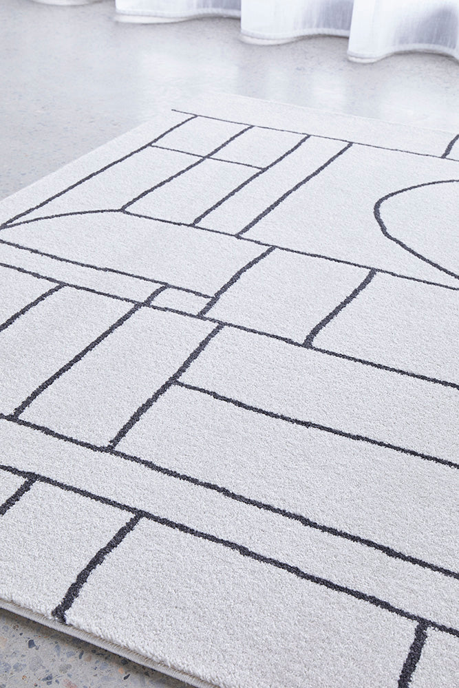 Zara Ivory Chaos Rug