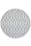 Zara Silver Eyelet Rug | Round Rugs Belrose | Rugs N Timber