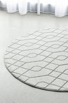 Zara Silver Eyelet Rug | Round Rugs Belrose | Rugs N Timber