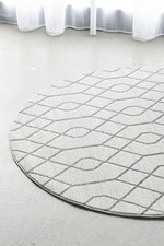 Zara Silver Eyelet Rug | Round Rugs Belrose | Rugs N Timber