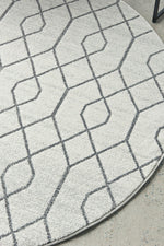 Zara Silver Eyelet Rug | Round Rugs Belrose | Rugs N Timber