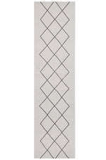 Zara Ivory Criss Cross Runner | Hall Runners Rugs Belrose | Rugs N Timber