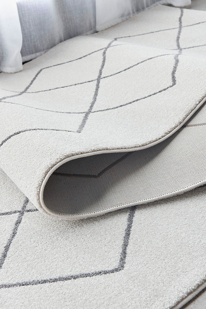 Zara Ivory Criss Cross Runner | Hall Runners Rugs Belrose | Rugs N Timber