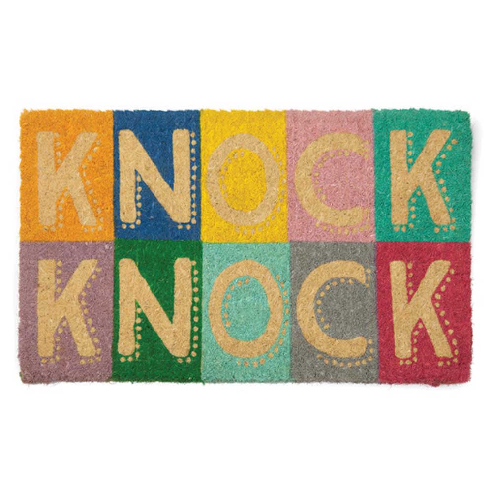 FM2 Premium Thick Coir Doormat - Knock Knock