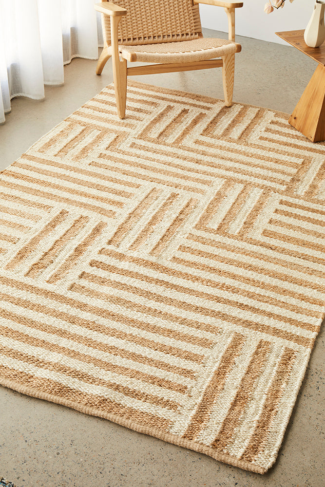 Bellingham Steps Jute Rug | Natural Fibre Rugs Sydney