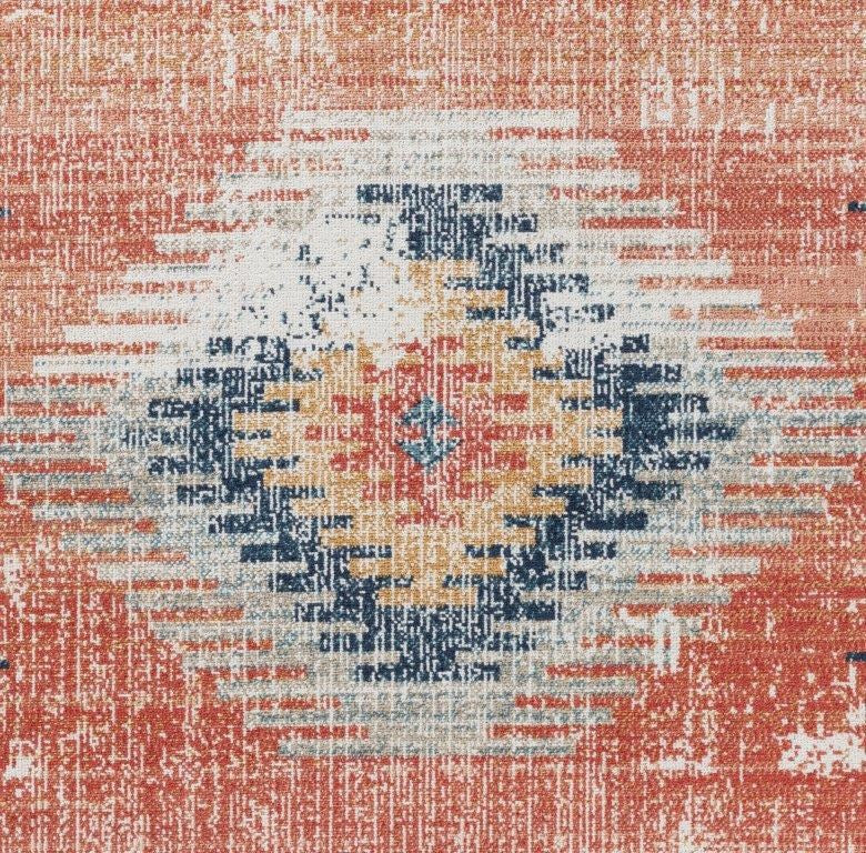 Kirribilli Rust Tribal Outdoor Rug