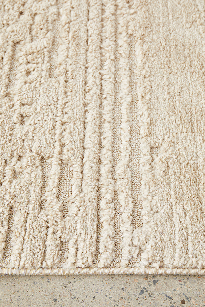 Marley Sandy Stripes Rug | Modern Rugs Belrose Sydney