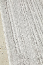 Marley Silver Stripes Rug | Modern Rugs Belrose Sydney