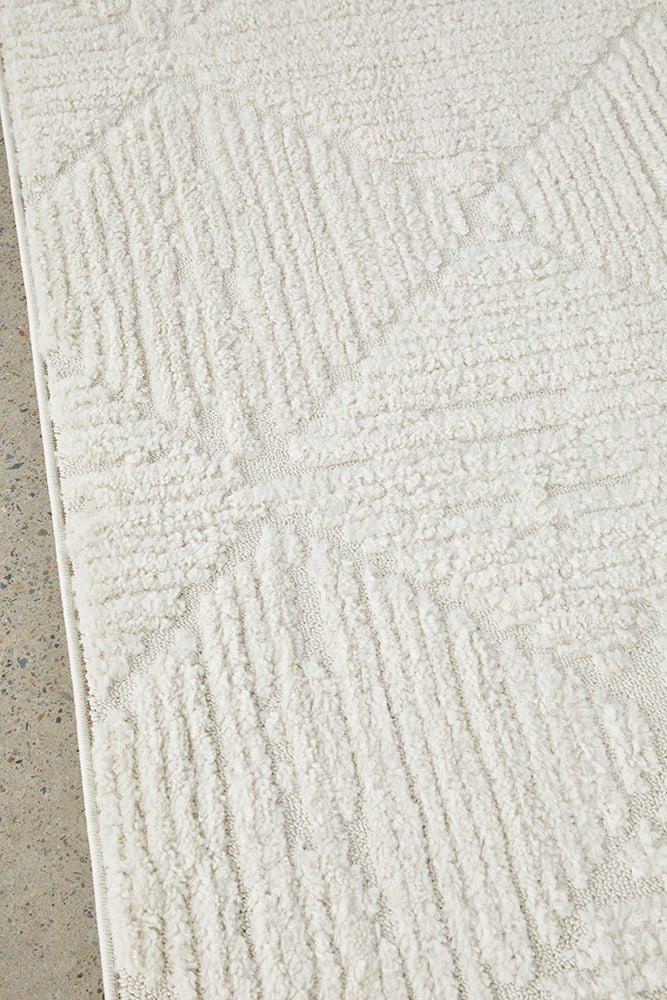 Marley Ivory Diamante Rug | Modern Rugs Belrose Sydney