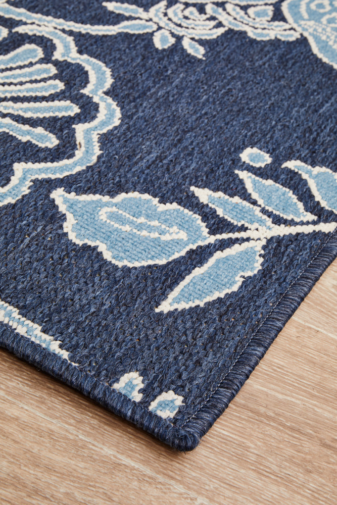 Marina Navy Wid Rug | Outdoor Rugs Belrose | Rugs N Timber