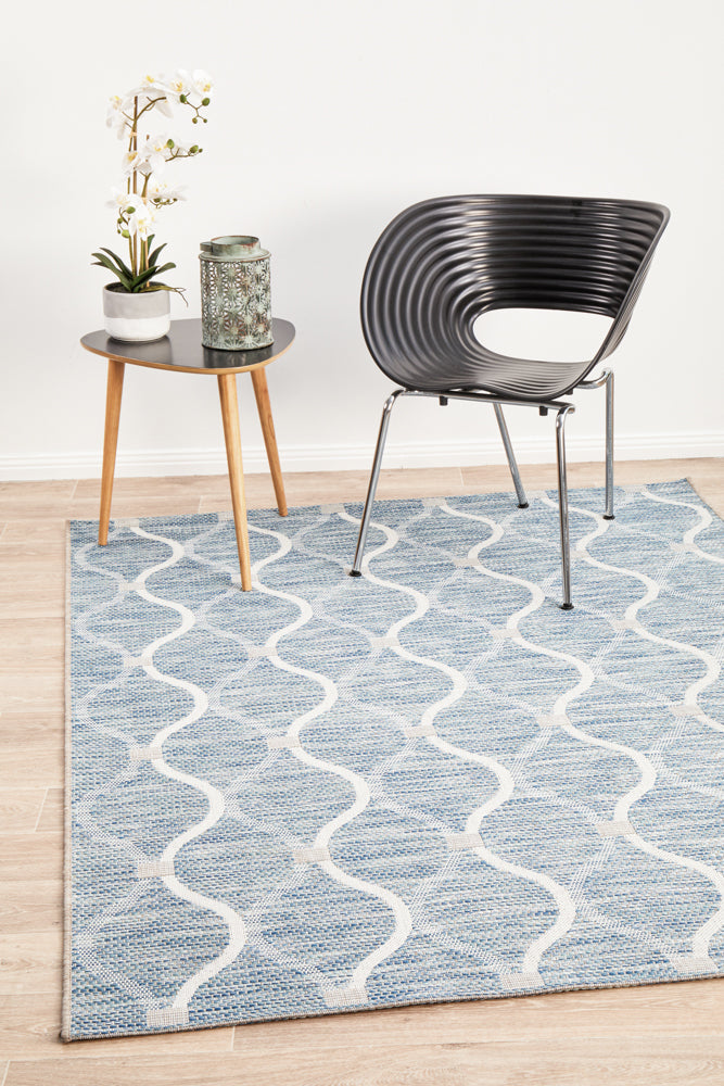 River Blue Waterproof Rug | Outdoor Rugs Belrose | Rugs N Timber