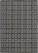 Tiffany Black & Gold Maze Rug