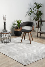 Tiffany Silver Weave Rug