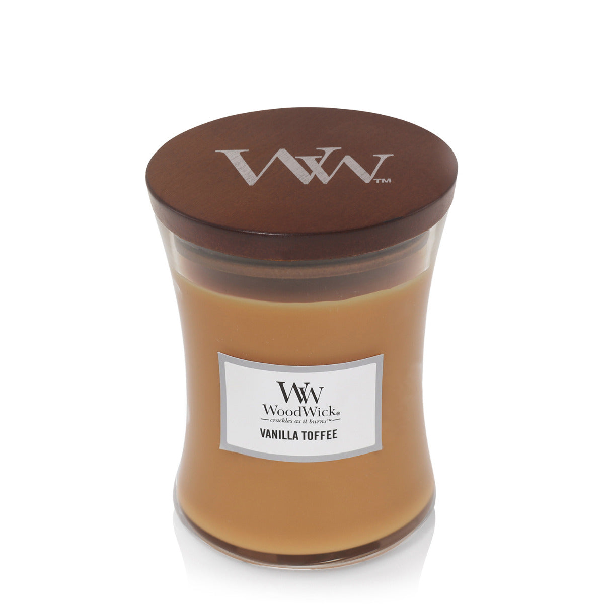Woodwick Candle - Medium - Vanilla Toffee
